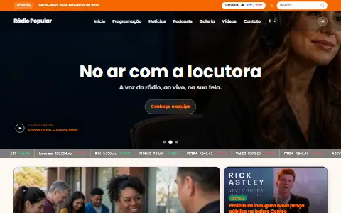Prévia do tema Rádio Popular