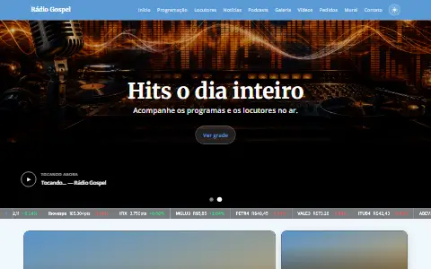 Prévia do tema Rádio Gospel