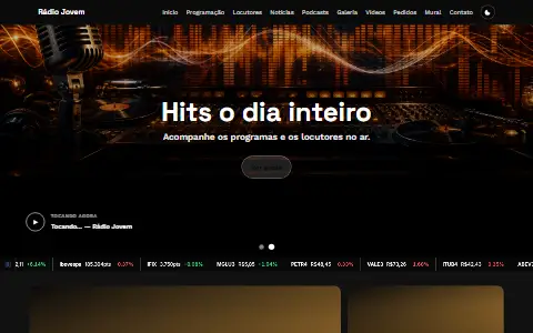 Prévia do tema Rádio Jovem
